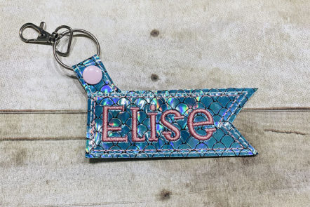 Sip & Stitch no. 5: In the Hoop Snap Tab/ Key Fob