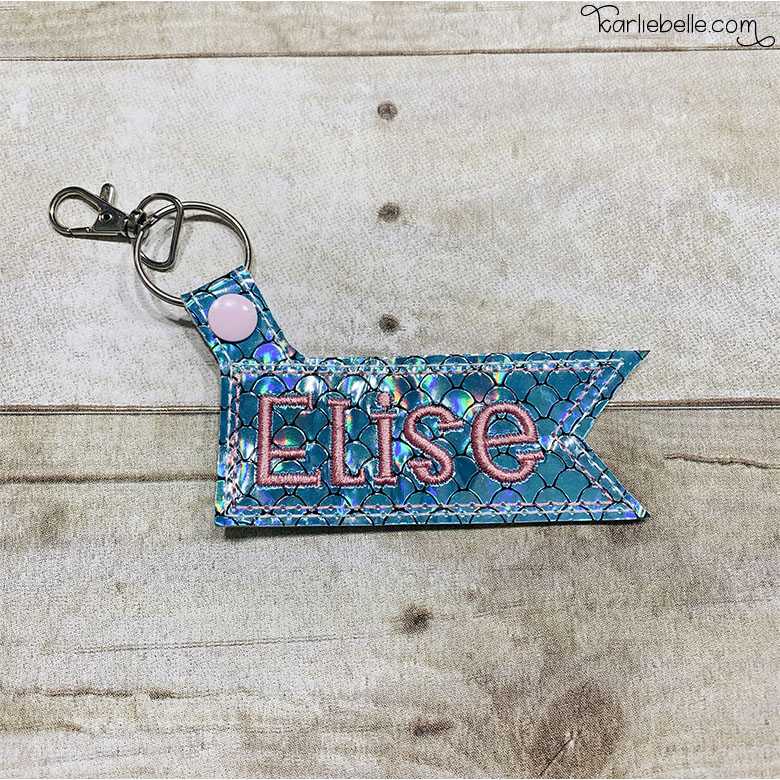 In the Hoop Snap Tab Key Fob