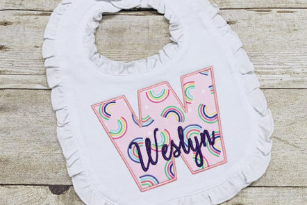 Sip & Stitch no. 8: Applique Baby Bib