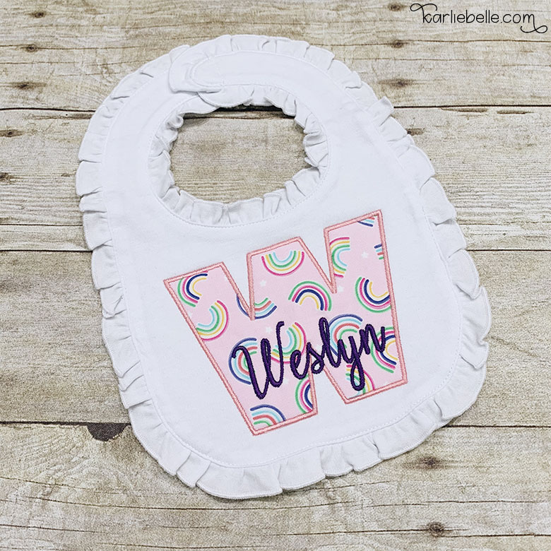 Applique Baby Bib